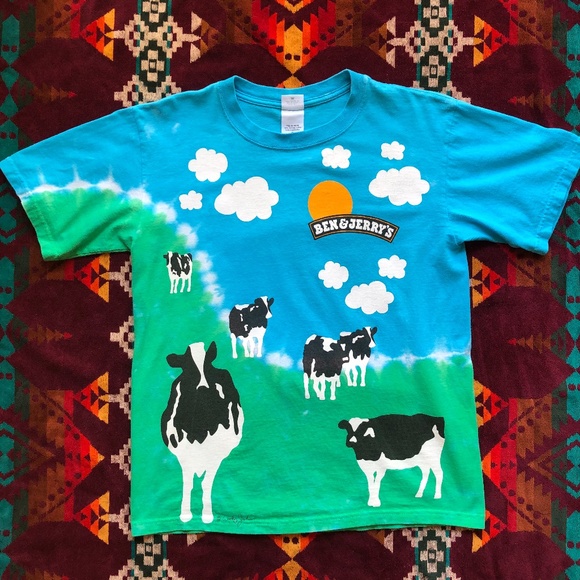 Vintage Other - Vintage Ben & Jerry’s Tie Dye Euphoria Cow Shirt